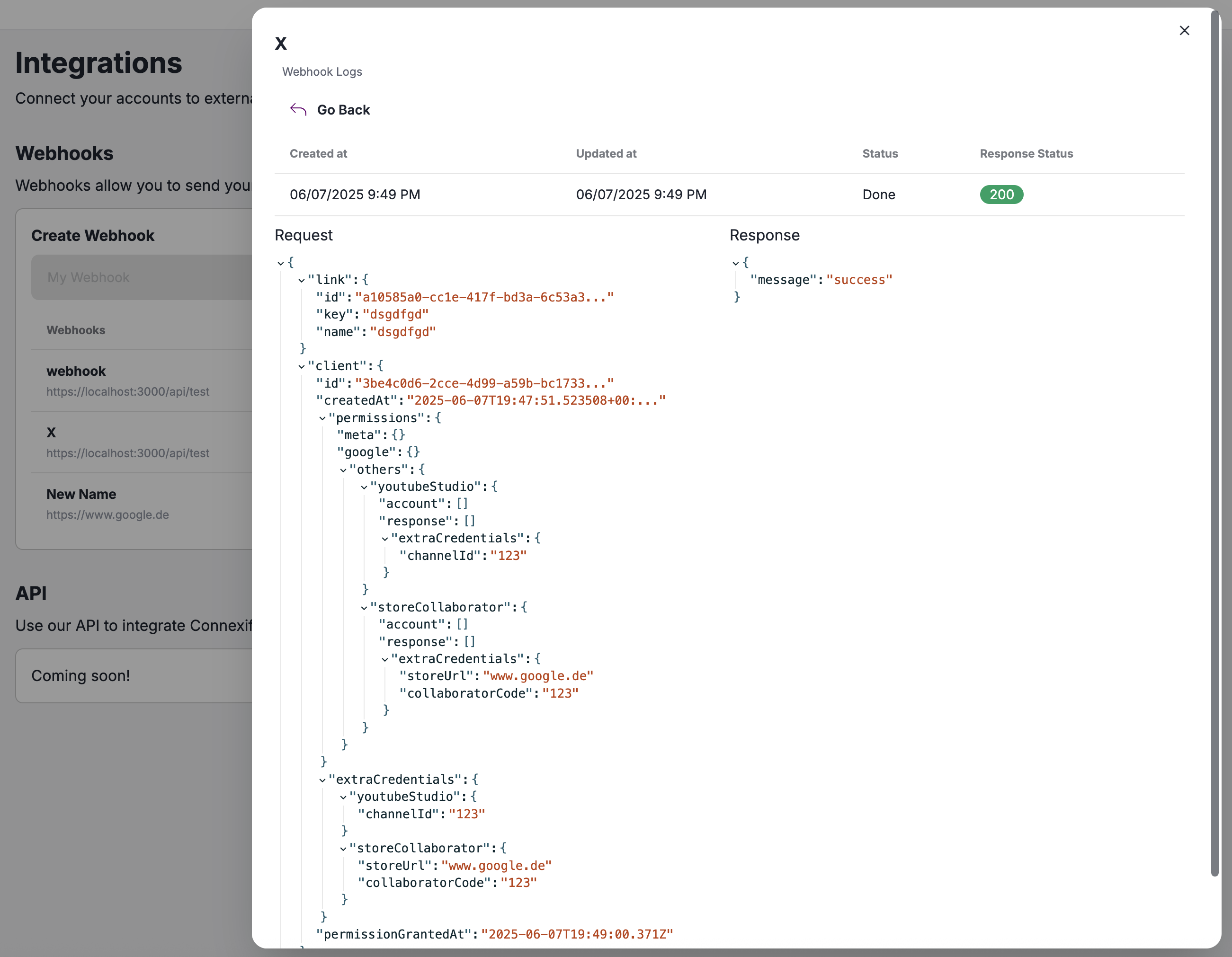 Webhook Details